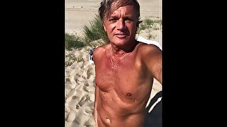 Ultimateslut SPERM CUM ON THE BEACH homemade amateur real public porn