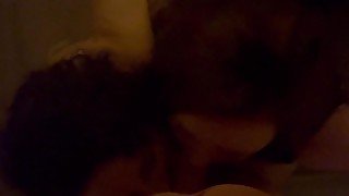 2 girls going wild on 1 cock blowjob