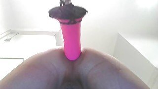 Ass Taking New Pink Dildo