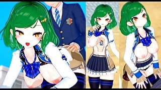 【エロゲーコイカツ！】VTuber 北小路ヒスイ3DCG巨乳アニメ動画(バーチャルYoutuber)[Hentai Game Koikatsu! Kitakoji Hisui(Anime 3DCG