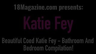 Coed With Huge Natural Tits Katie Fey - Best Stripping And Bathroom Clips!