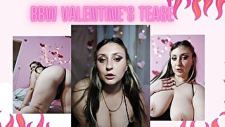 BBW teases you in Valentine's day