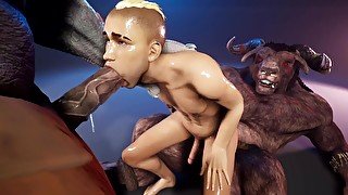 Giant Minotaur Cock 3D