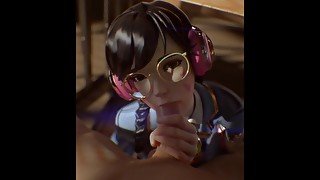 Overwatch D.va pov blowjob - (Fpsblyck)