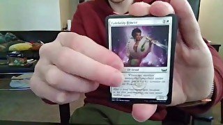 Opening a Pack of Trading Cards