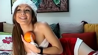 Sexy babe teasing with her lovely vibrator