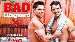 NextDoorStudios - Sexy Stranger Barebacks Lifeguard For Saving His Life