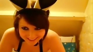 My Playboy bunny sucking my cock