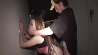 Japanese girl and night fucker