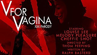 Louise Lee And Melody Pleasure - V For Vagina Xxx Parody