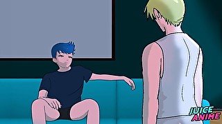 MY STR8 FRIEND EP 03 - My straight friend helped me order food on the app - Hentai Yaoi - JUICE ANIM