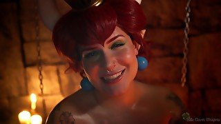 ASMR Roleplay - Bowsette gives Mario a Blowjob in her Dungeon