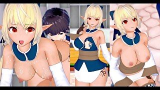 【エロゲーコイカツ！】VTuber 不知火フレア3DCG巨乳アニメ動画(バーチャルYoutuber)[Hentai Game Koikatsu! Shiranui Flare(Anime 3DCG