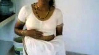 tamil show boobs in kitchen