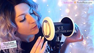 SFW ASMR Rare Mouth Sounds with Delay - PASTEL ROSIE Amateur Youtuber - Trippy Ear Tease Tingles