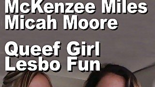 McKenzee Miles, Micah Moore queen girl and lesbo fun