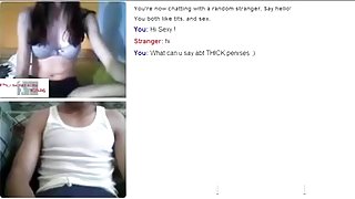 Omegle Jungle three : Hawt white immature !