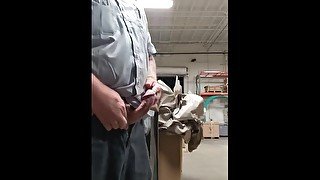 Almost caught jerking off at work