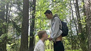 Boys Porn 18yo Guy Gives Hell Of A Blowjob In Forest