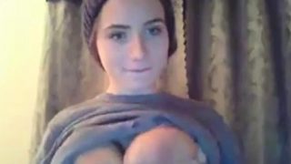 Lactating cam girl