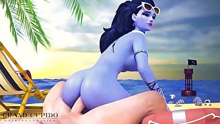 Widowmaker Riding Dick On The Beach Part 3 [Grand Cupido] ( Overwatch )