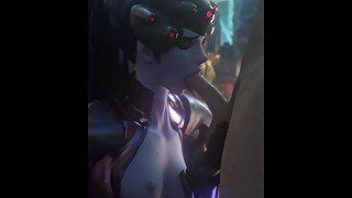 Overwatch Widowmaker blowjob - (Fpsblyck)