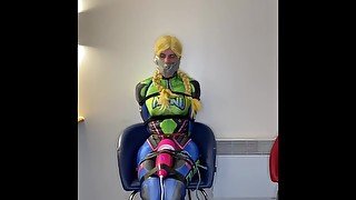 Nano suit D.Va bondage vibrator orgasms