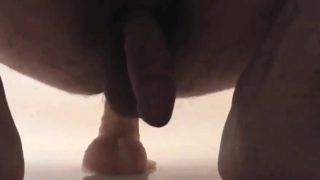 prostate orgasm fucking a plastic dick