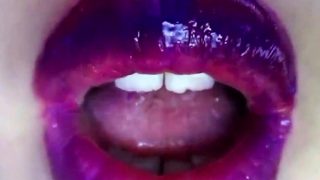 lipstick fetish - purple