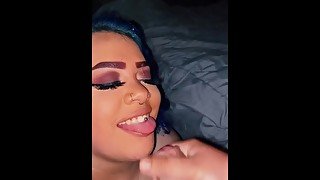 Bbw makes papi cum