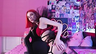 ENG SUB JOI Dirty talking seduces you with a blowjob and squirts after a dildo ride