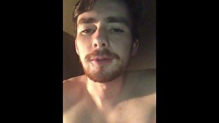 Guy Cums in His Own Mouth