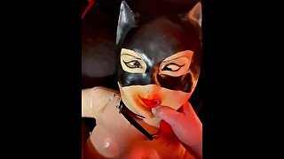 The member did not stand on the cat woman. So she remained unfucked.