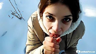 Stepsister Gives A Fantastic Blowjob While Outdoors - Teaser Video