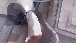 Interracial fuck in the van