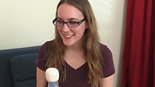 Cutie In Glasses Sierra Toying Her Cunt