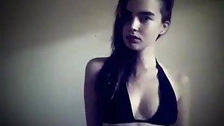 Hottest amateur Brunette, Solo Girl sex video