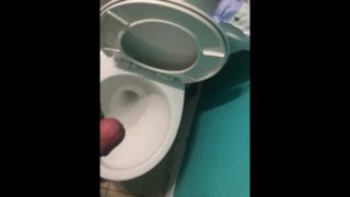 Cumming in the bathroom