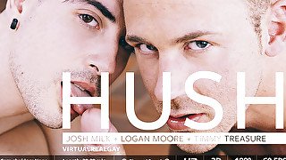 Josh Milk & Timmy Treasure & Logan Moore in Hush - SexLikeReal Gay