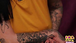 Dirtytalking Cfnm Full Clothed Babes Jerking Cock In 3some