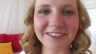 Petite Blonde POV Facial