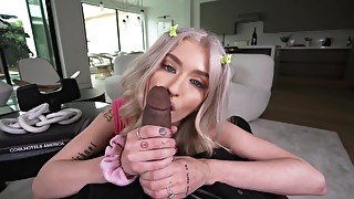 Tiny Blonde Teen Skips School To Fuck Her Black Daddy P1