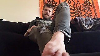 Wish Number 10 Sam Samuro Shows His Feets 😼 (a bit Dominant Feet Fetish Soft Porn)