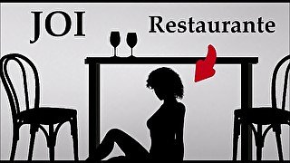 Mamada bajo mesa de restaurante JOI audio español