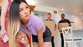 Lulu Chu and Annabel Redd are getting fucked by two big cocks