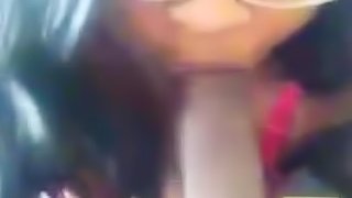 Chick With Glasses Sucking A Big Fucking Cock.