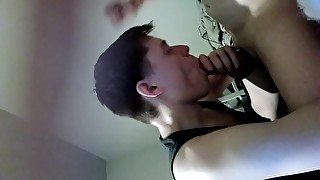 Fag Sucks &Worships Deprived Straight Hung Cock..Prude Girlfriend(1/5)