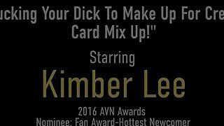 Best Apology Ever! Embarrassed Babe Kimber Lee Gives Priceless Blowjob!