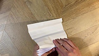 ASMR fan origami