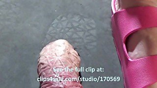 BBW DEEP TREAD RUBBER FLIP FLOPS COCK CRUSH